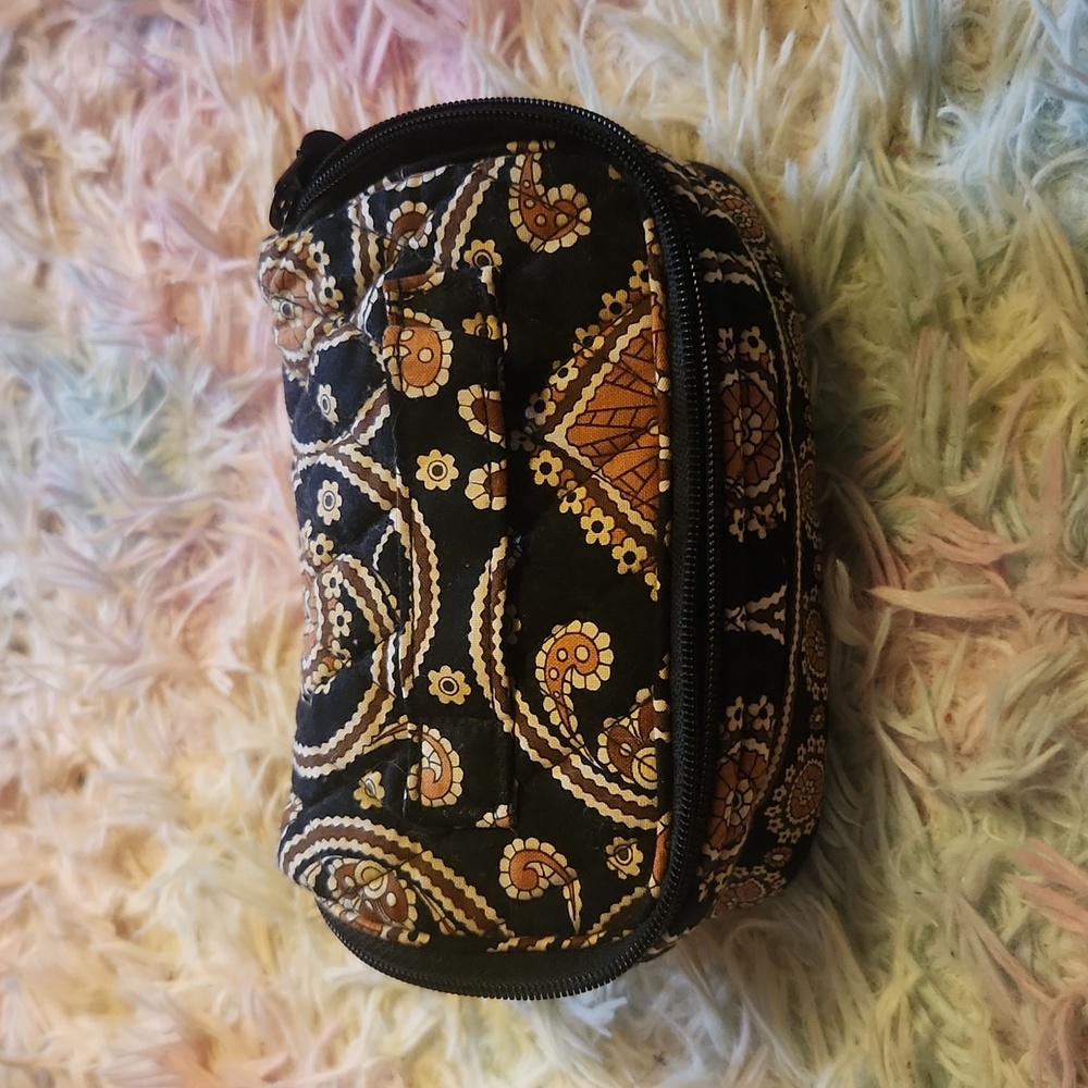 Vera Bradley small travel bag black and brown
